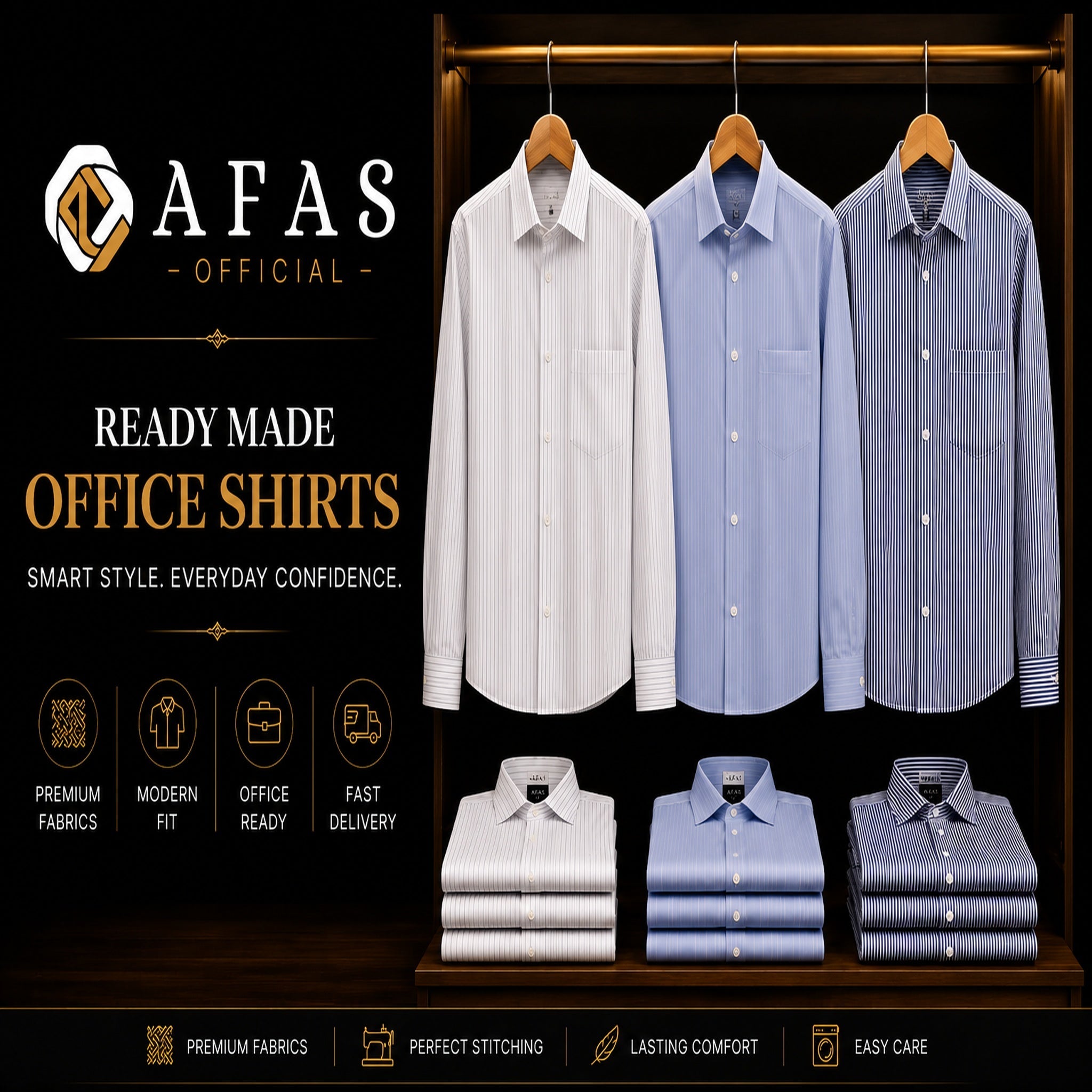 Smart Fit Ready-Made Office Shirt