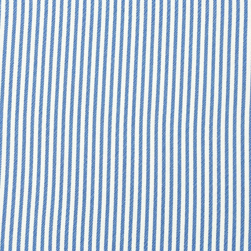 AFAS Custom Size Classic Blue Stripe Cotton Fabric - SKU F0004