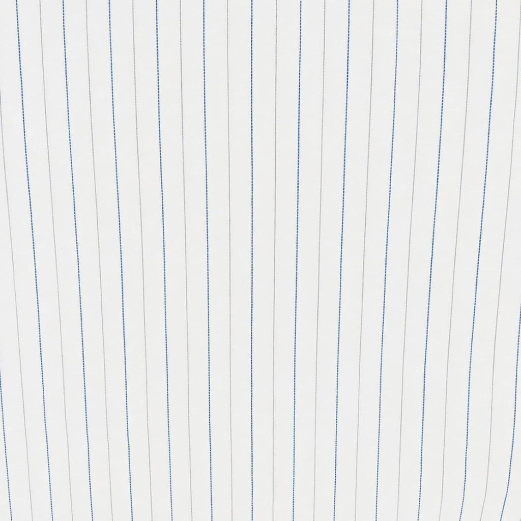 AFAS Custom Size White & Blue Pencil Stripe Cotton Fabric SKU F0050