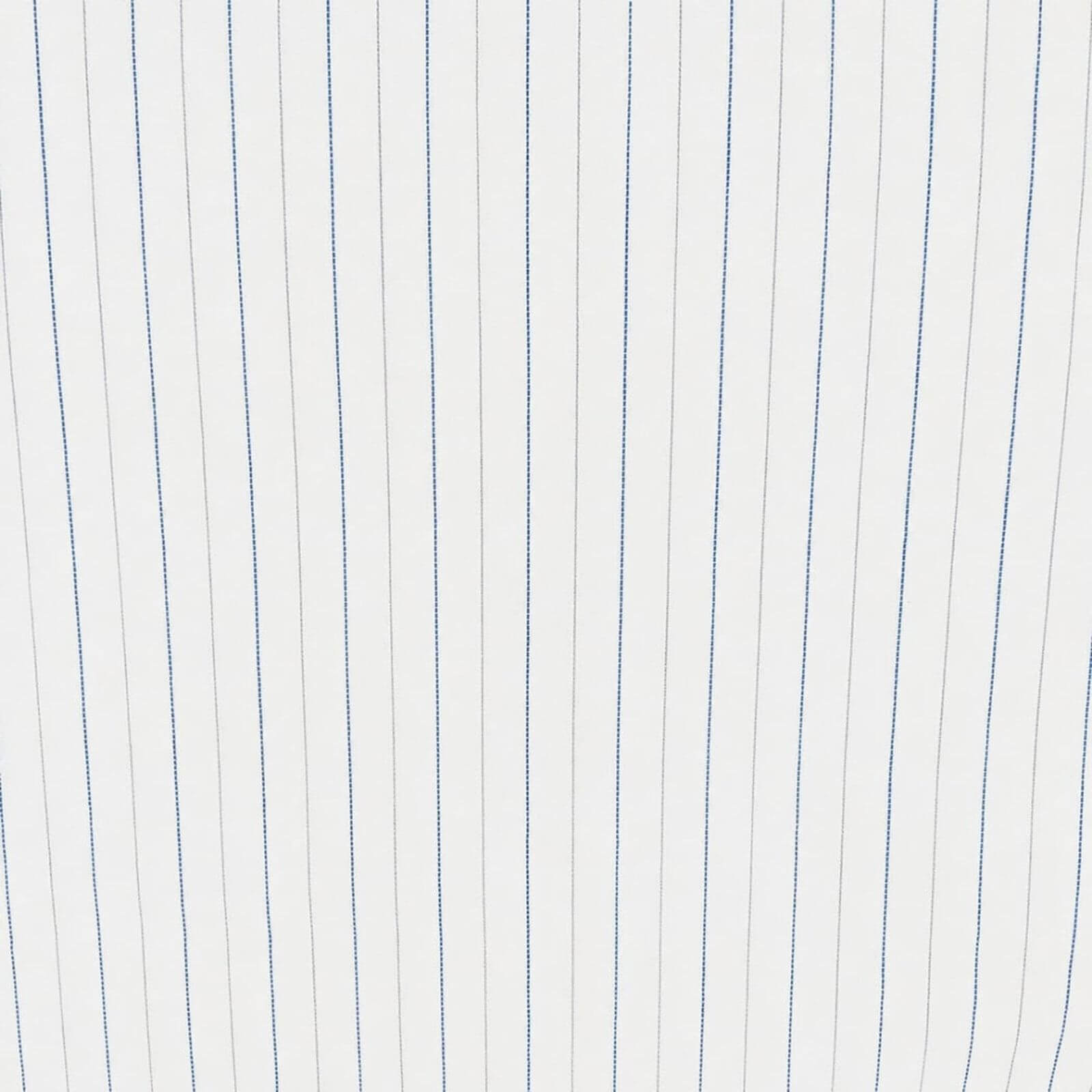 AFAS Custom Size White & Blue Pencil Stripe Cotton Fabric SKU F0050