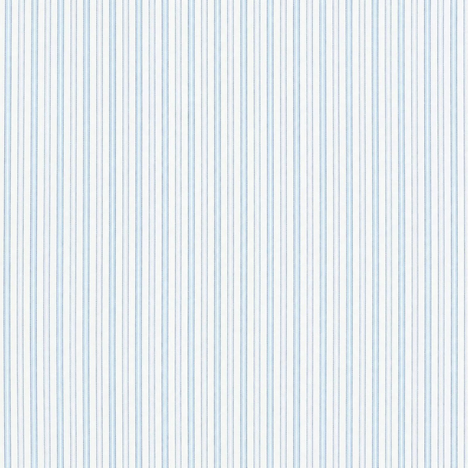 AFAS Custom Size Blue & White Vertical Pinstripe Cotton Fabric SKU F0049