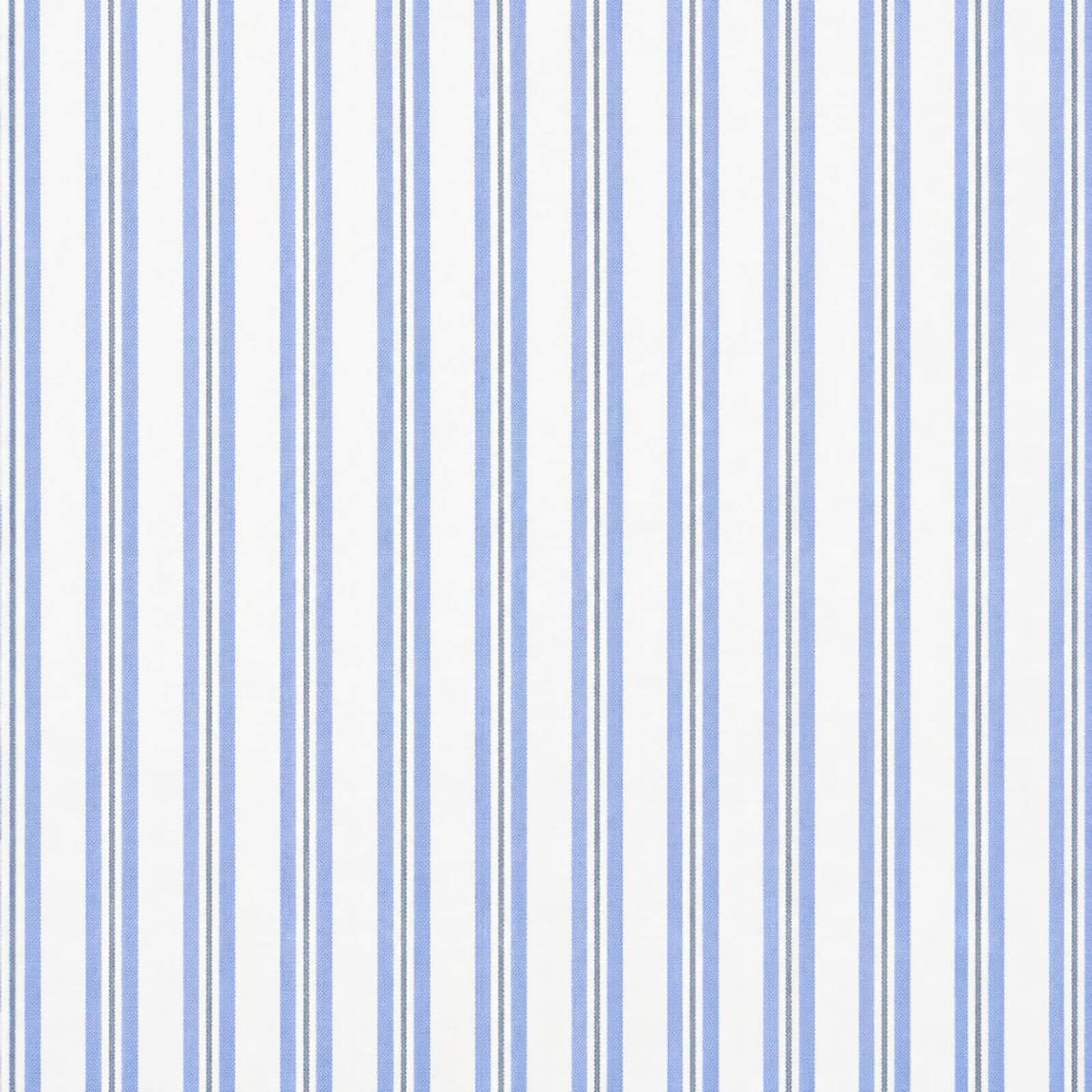 AFAS Custom Size White Sky Blue Multi Stripe Cotton fabric - SKU F0030