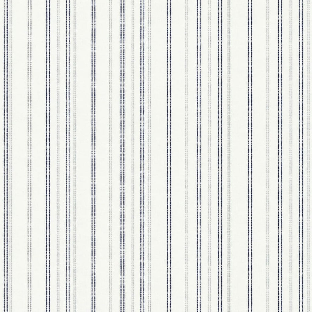 AFAS Custom Size Men's White Navy Grey Pinstripe Cotton fabric - SKU F0021