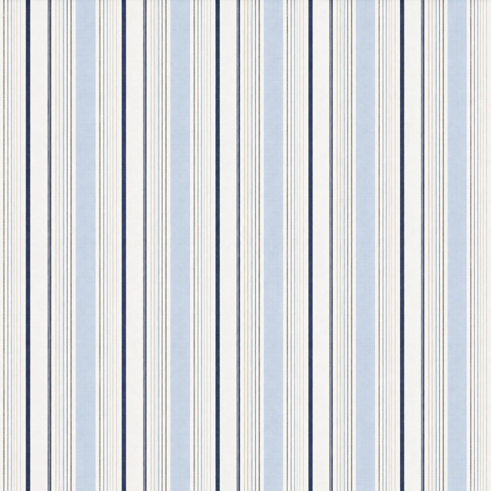 AFAS Custom Size White Multi Stripe Cotton Fabric - SKU F0043