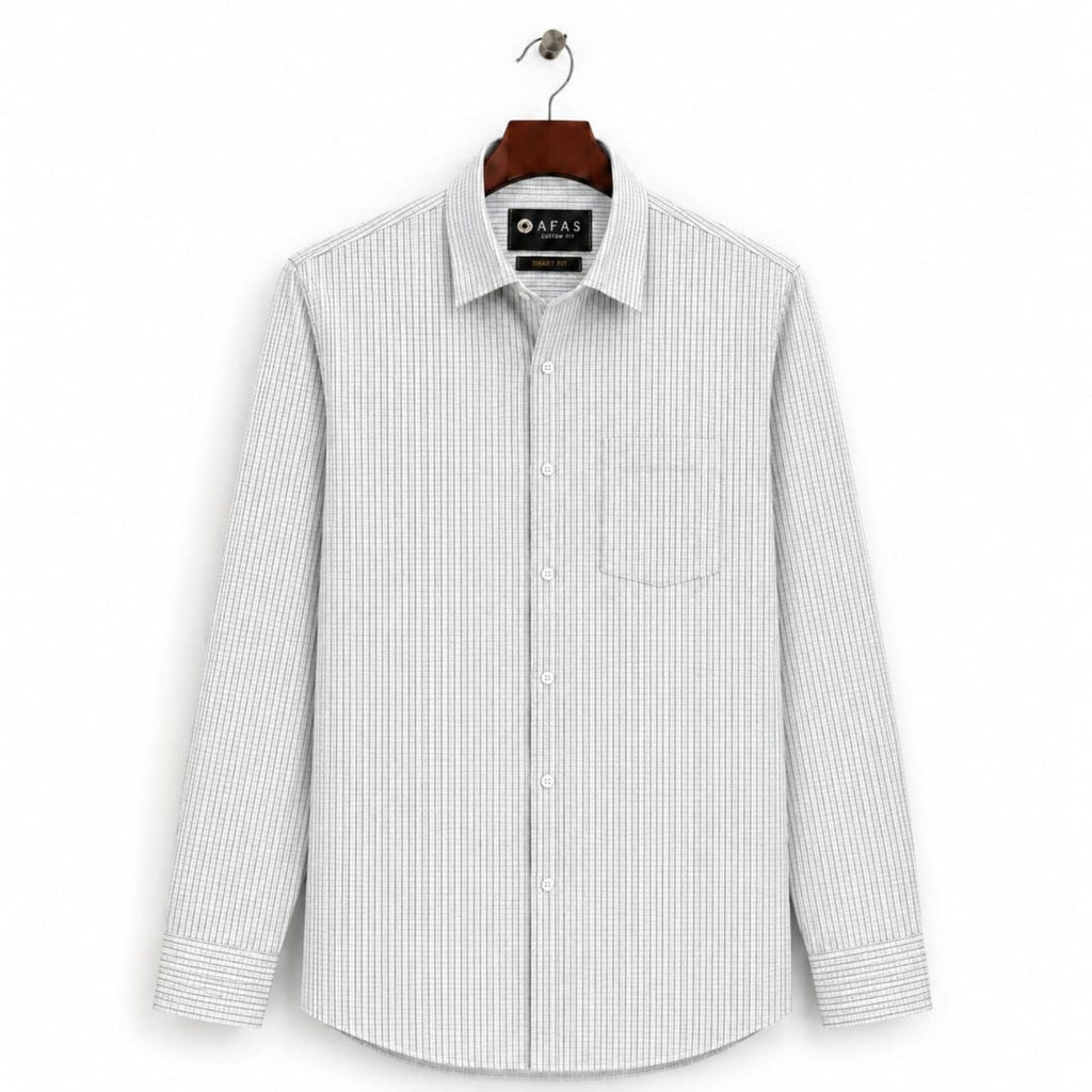AFAS Ready-Made Small Boxes cotton Rich Fabric Shirt - SKU S0002