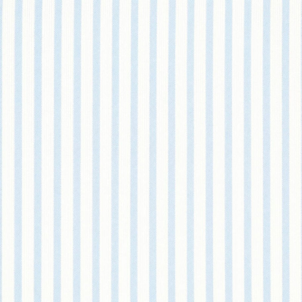 AFAS Custom Size Men's White & Sky Blue Striped Cotton fabric - SKU F0026