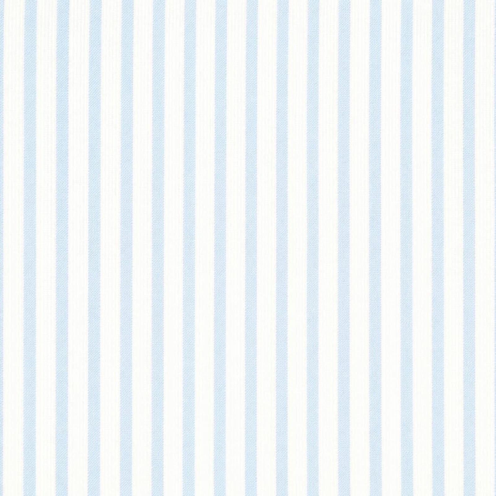 AFAS Custom Size Men's White & Sky Blue Striped Cotton fabric - SKU F0026