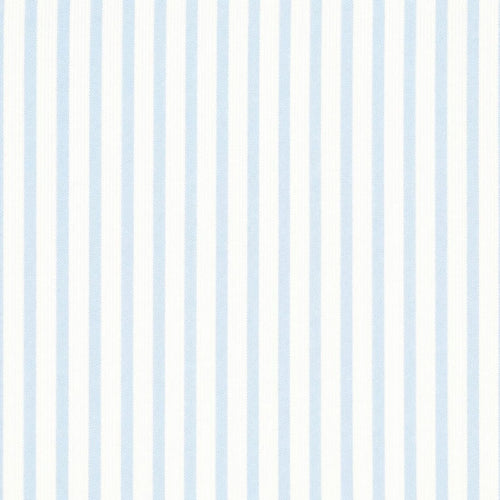 AFAS Custom Size Men's White & Sky Blue Striped Cotton fabric - SKU F0026
