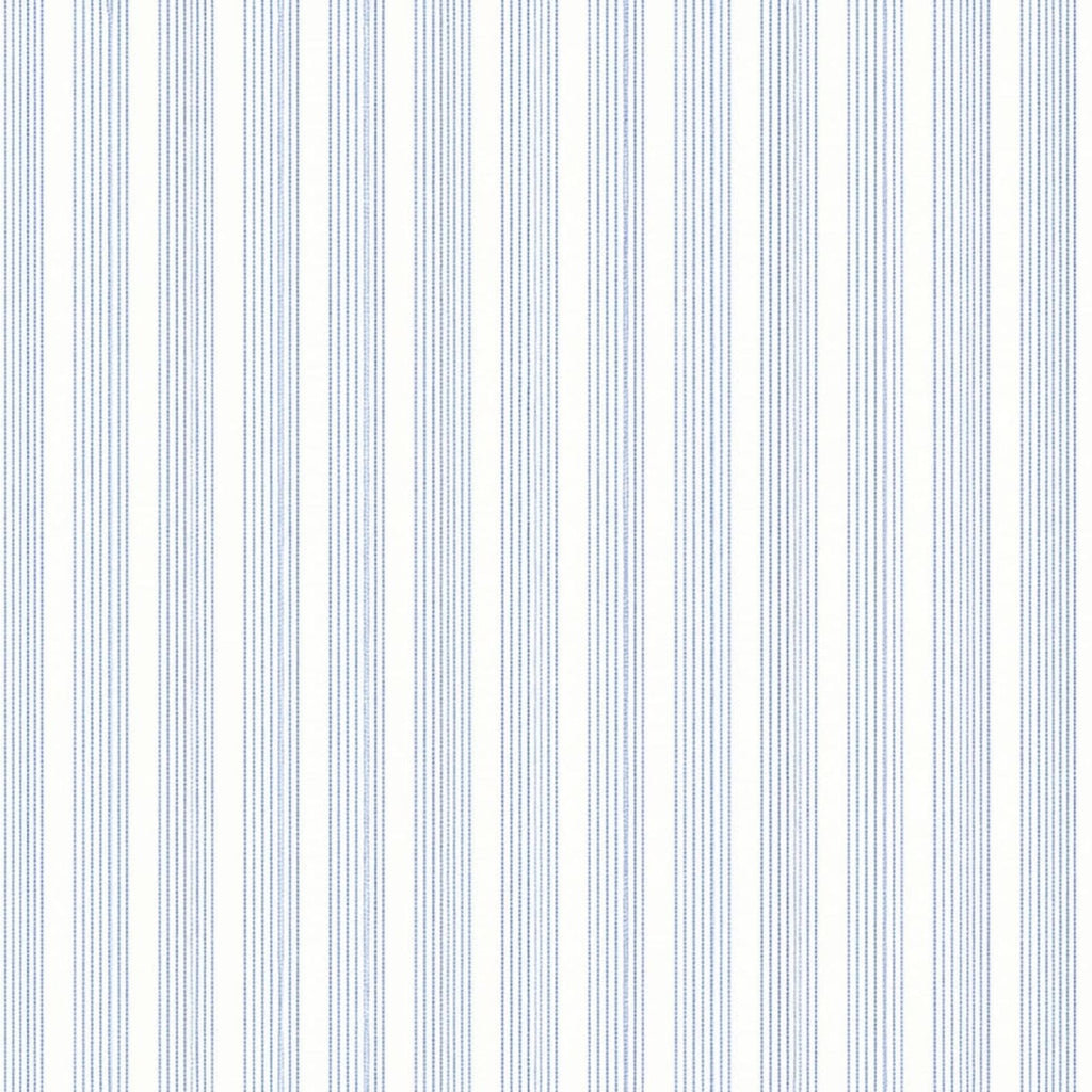 AFAS Custom Size White Blue Multi Stripe Cotton fabric - SKU F0025