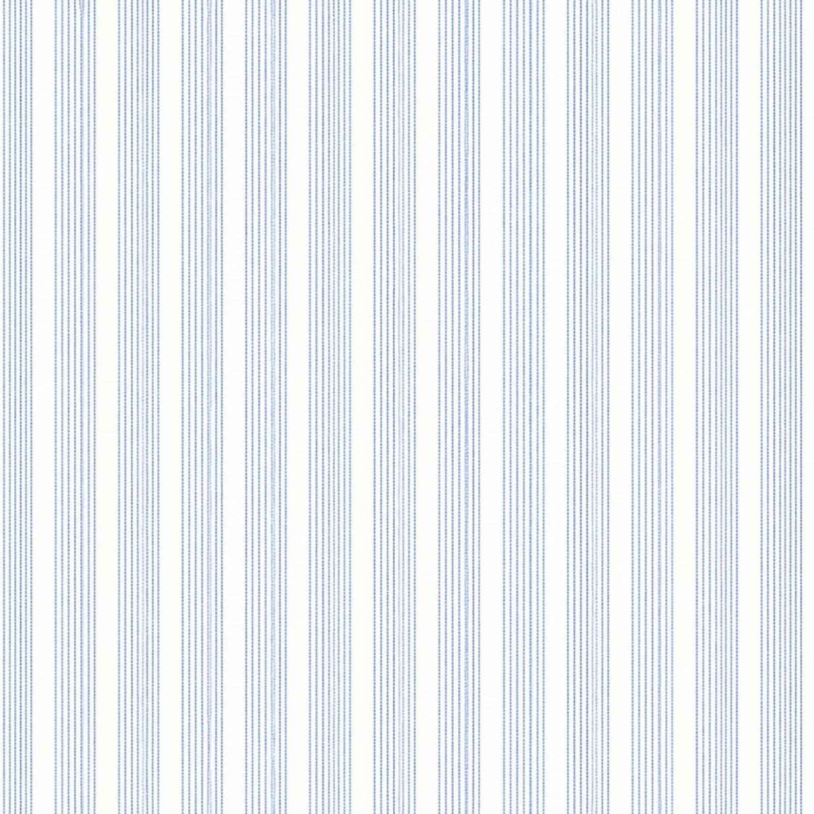 AFAS Custom Size White Blue Multi Stripe Cotton fabric - SKU F0025