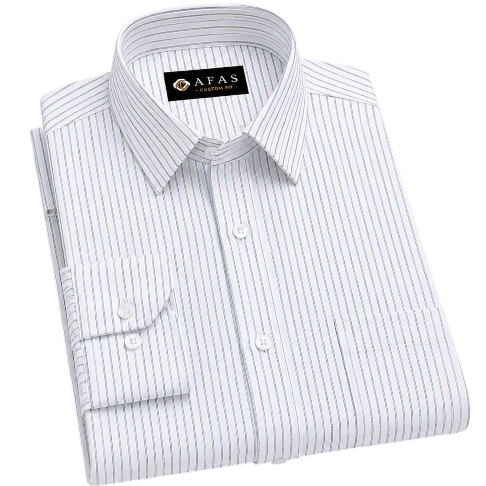 AFAS Custom Classic Multi Pinstripe Shirting Cotton Fabric - SKU F0035