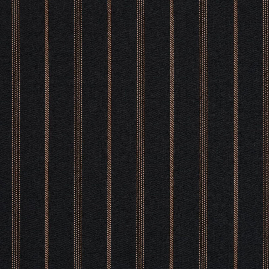 AFAS Custom Size Black Brown Multi Stripe Cotton Fabric SKU F0046
