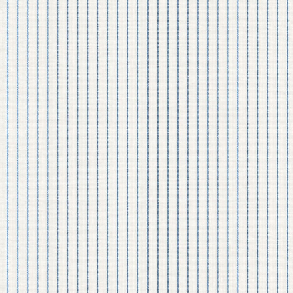 AFAS Custom Size White Fine Blue Stripe Cotton Fabric SKU F0045