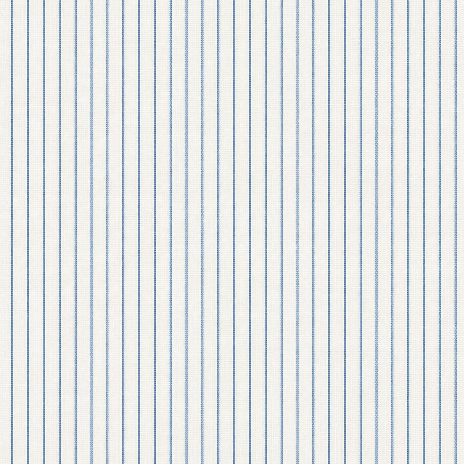 AFAS Custom Size White Fine Blue Stripe Cotton Fabric SKU F0045