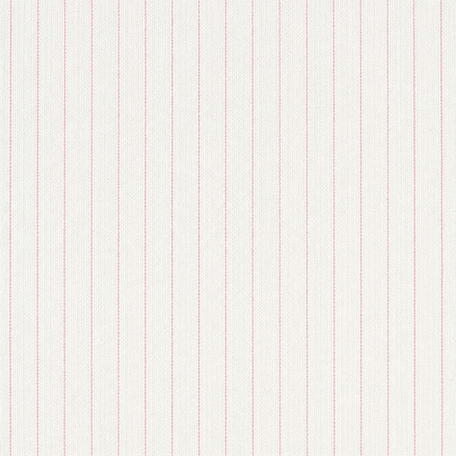 AFAS Custom Size Classic White Pink Pencil Stripe Cotton Fabric - SKU F0042