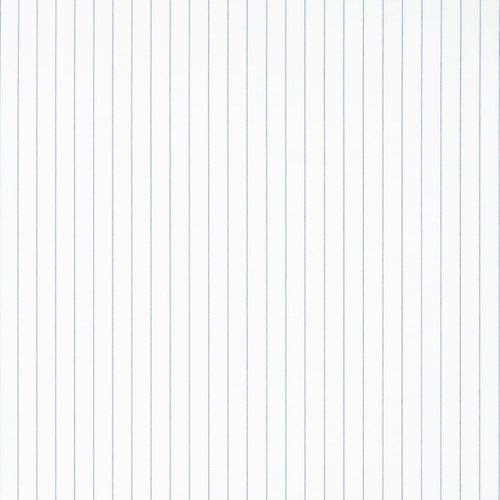 AFAS Custom Size Classic White Blue Pencil Stripe Cotton Fabric - SKU F0038