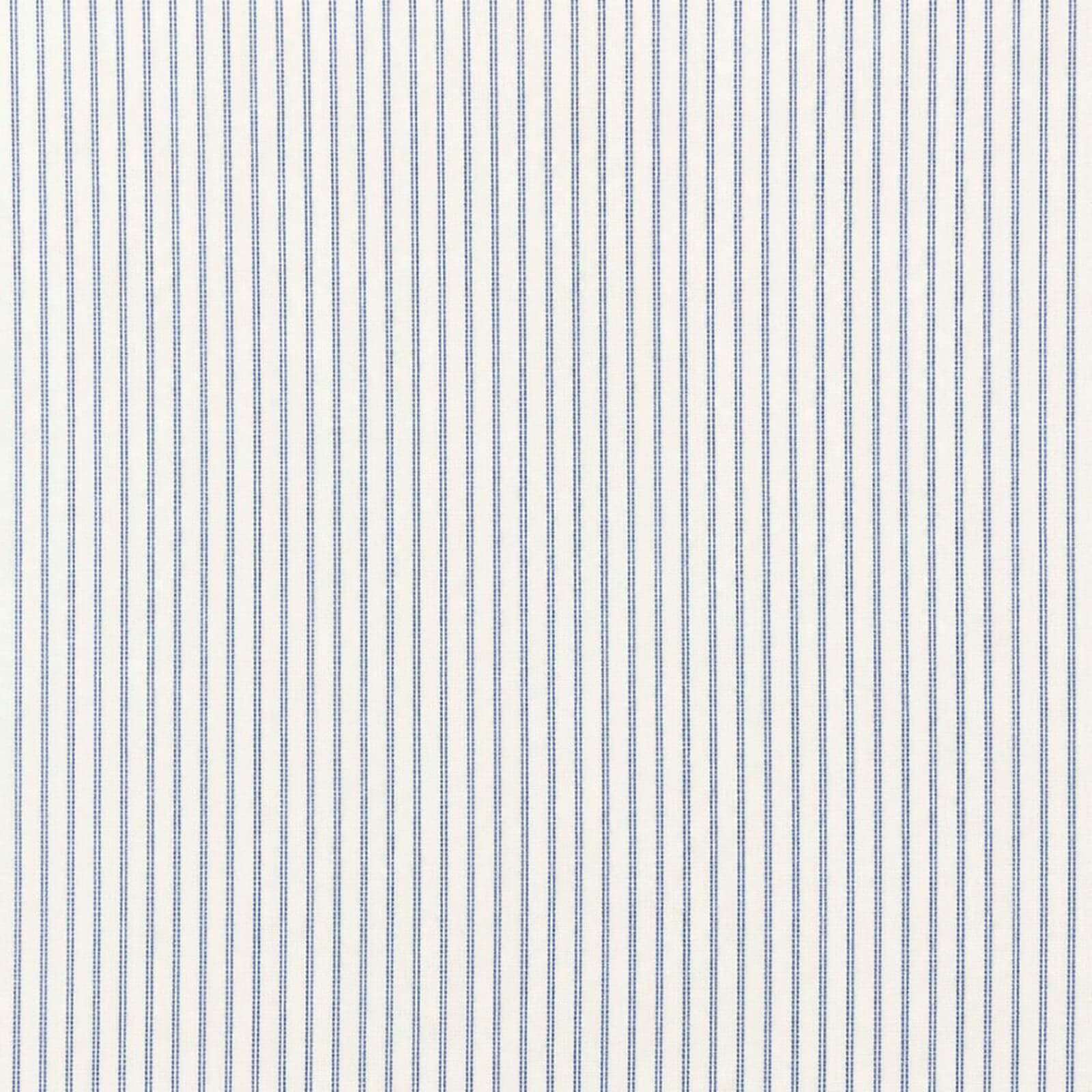 AFAS Custom Size Classic White Blue Pencil Stripe Cotton Fabric - SKU F0037