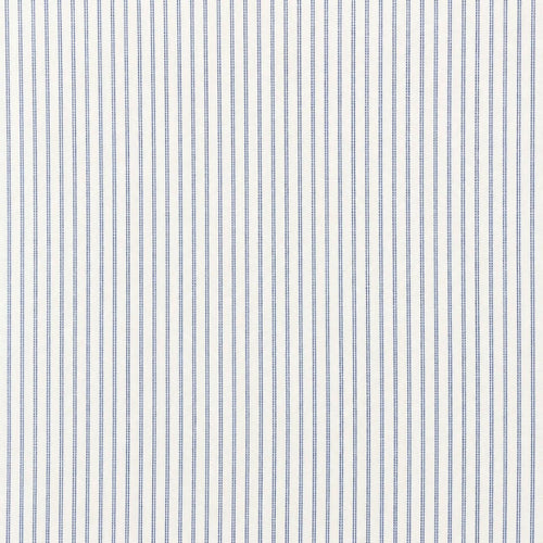 AFAS Custom Size Classic White Blue Pencil Stripe Cotton Fabric - SKU F0037