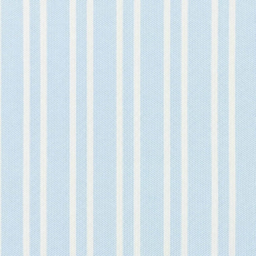AFAS Custom Size Sky Blue & White Vertical Stripe Cotton Fabric - SKU F0053