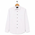AFAS Ready-Made Vertical Stripe cotton Rich Fabric Shirt - SKU S0013