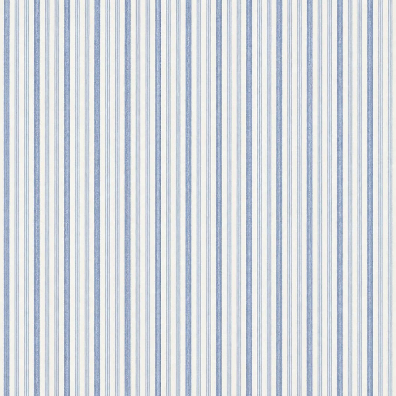 AFAS Custom Size White Sky Blue Multi Pinstripe Cotton Fabric SKU F0052