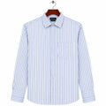 AFAS Ready-Made Vertical Stripe cotton Rich Fabric Shirt - SKU S0014