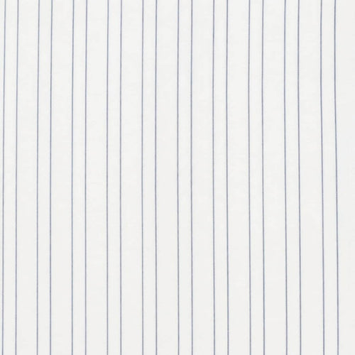 AFAS Custom Size White Fine Navy Stripe Cotton Fabric SKU F0051