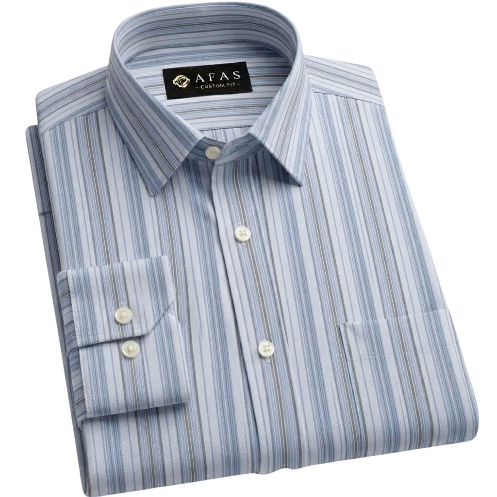 Custom Made Striped Lining Shirt ! AFAS