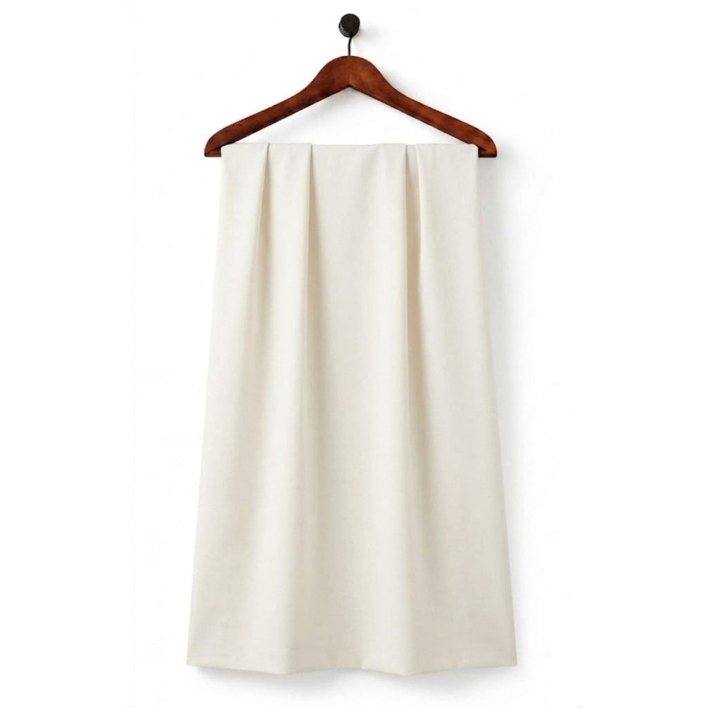 Cream Off-White Solid Cotton Fabric SKU ! 426