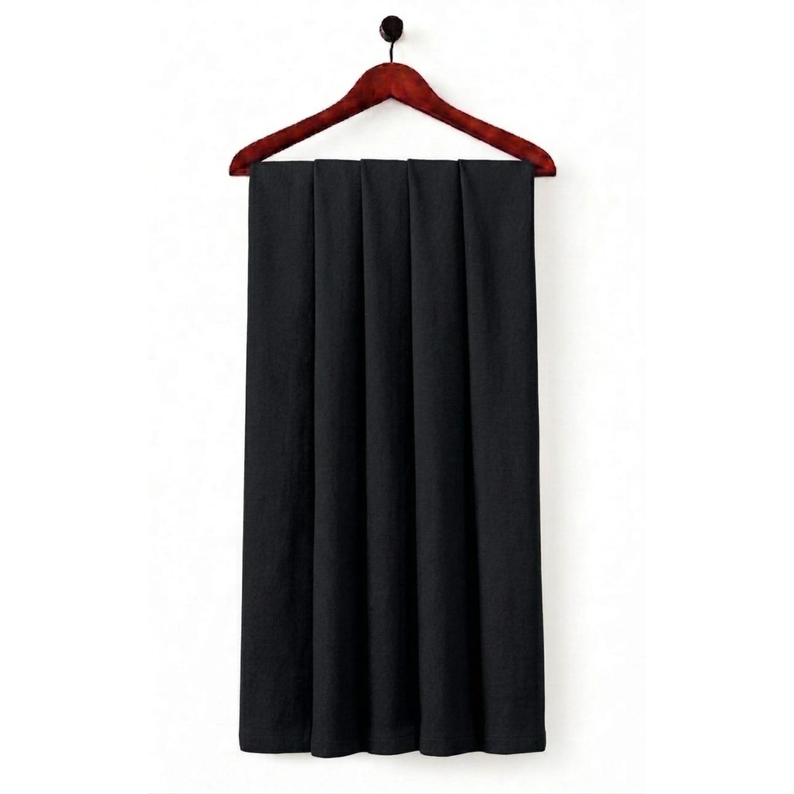 Men's Classic Charcoal Black Cotton Fabric SKU ! 317
