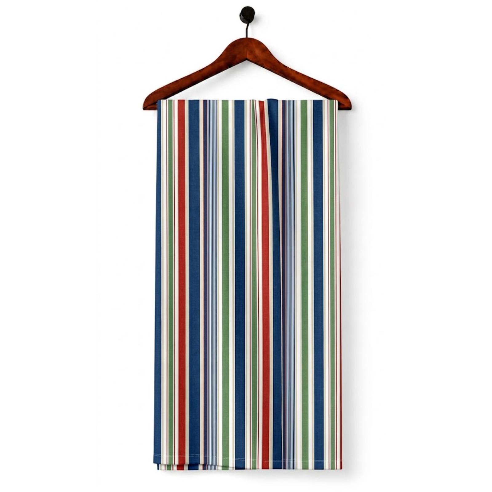 AFAS Custom Size Classic Multicolor Vertical Stripe Cotton Fabric - SKU F0011