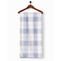 AFAS Custom Size Blue & Red Windowpane Check Cotton Fabric - SKU F0013