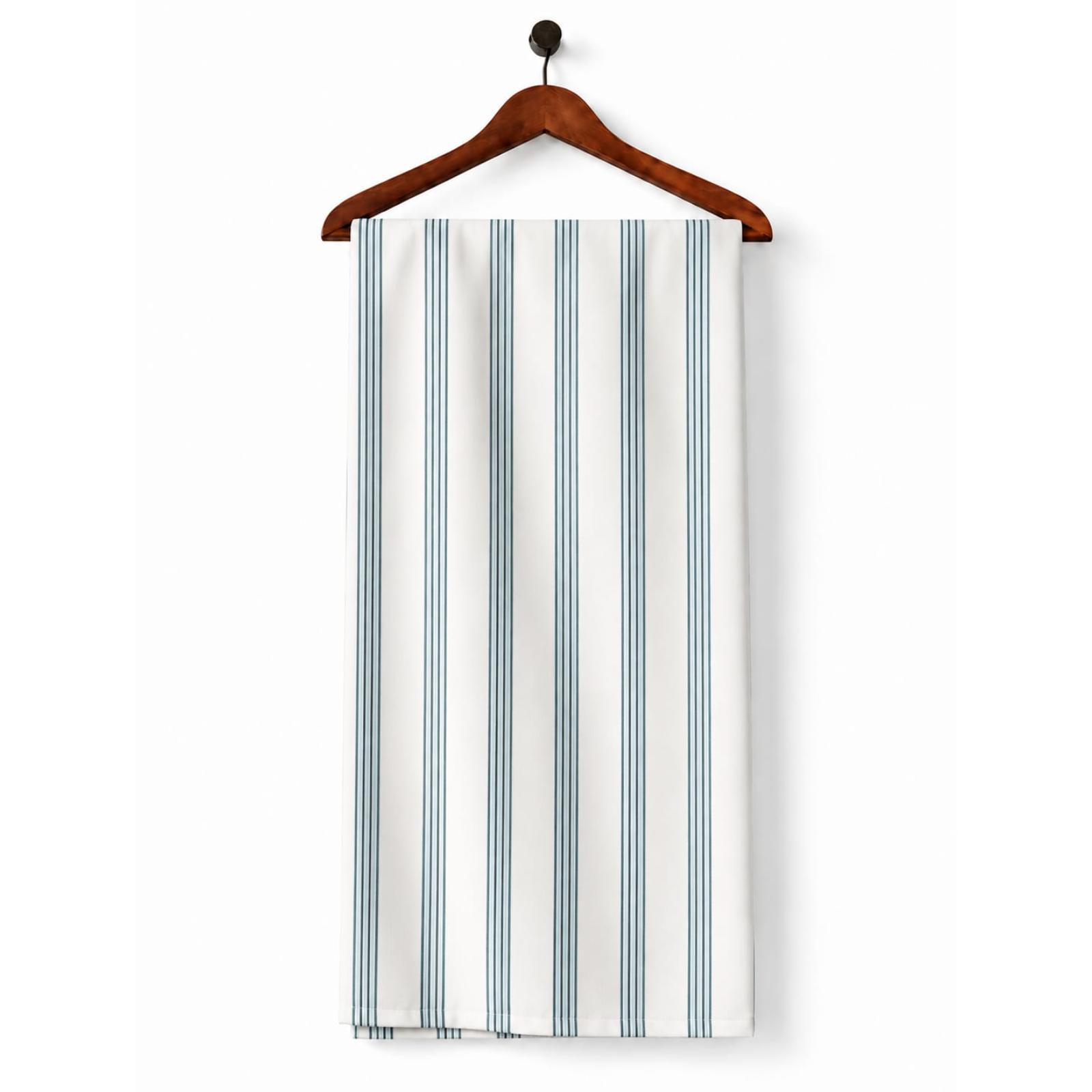 AFAS Custom Size Blue Triple Pinstripe Cotton Fabric - SKU F0014