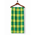 AFAS Custom Size Green & Yellow Windowpane Check Plaid Cotton Fabric - SKU F0015