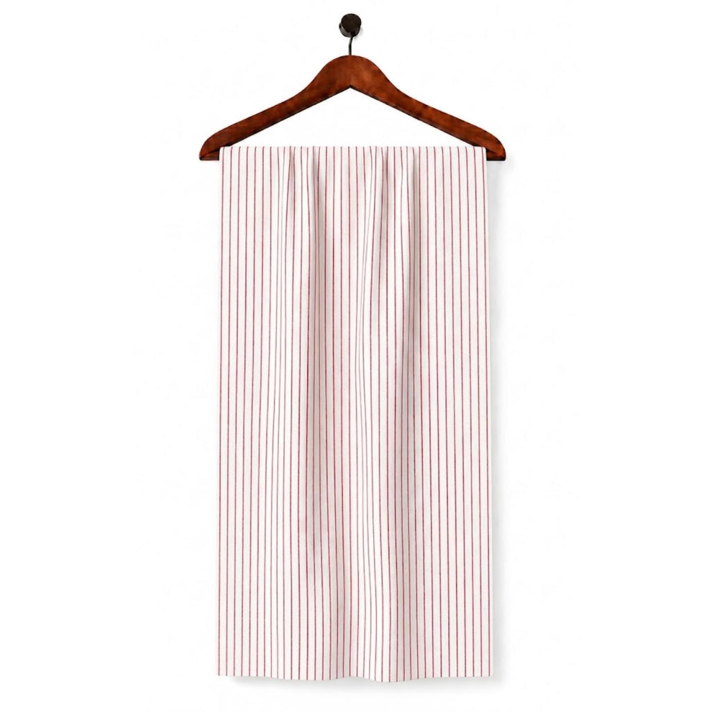 AFAS Custom Size Classic Red Pinstripe Cotton Fabric - SKU F0018