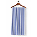 AFAS Custom Size Royal Blue and White Vertical Stripe Cotton Fabric - SKU F0001