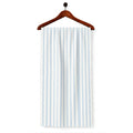 AFAS Custom Size Men's White & Sky Blue Striped Cotton fabric - SKU F0026