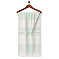 AFAS Custom Size White Mint Green Check Cotton fabric - SKU F0029