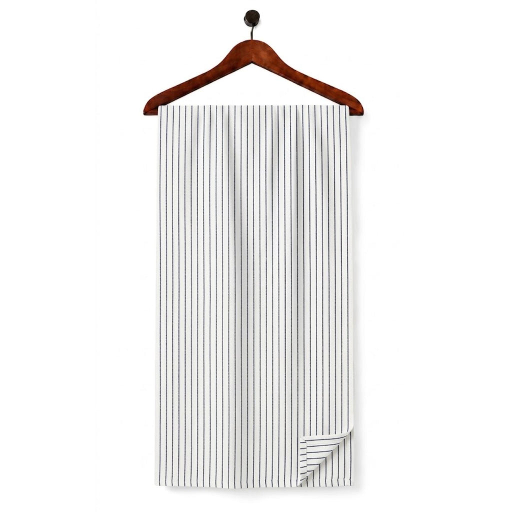 AFAS Custom Size Executive Black Pinstripe Cotton Fabric - SKU F0041
