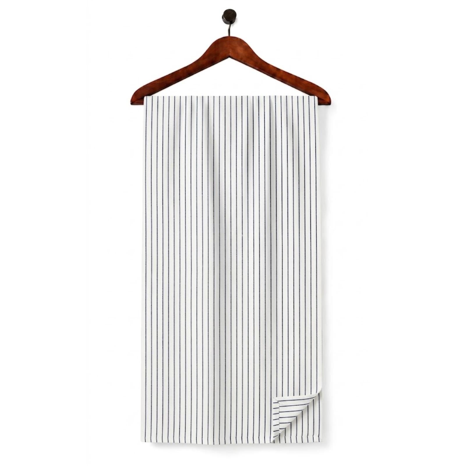 AFAS Custom Size Executive Black Pinstripe Cotton Fabric - SKU F0041