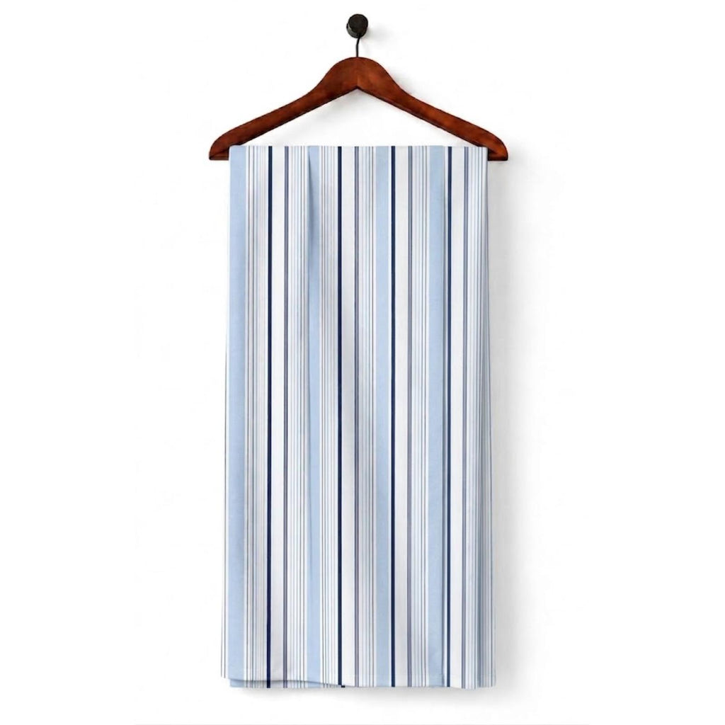 AFAS Custom Size White Multi Stripe Cotton Fabric - SKU F0043