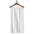 AFAS Custom Size White Grey Satin Stripe Cotton Fabric - SKU F0044