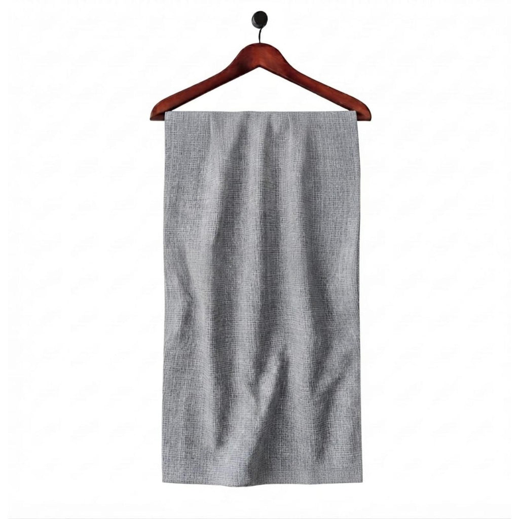 Men's Textured Mid-Grey Linen-Look Irish Cotton Fabric SKU ! 316