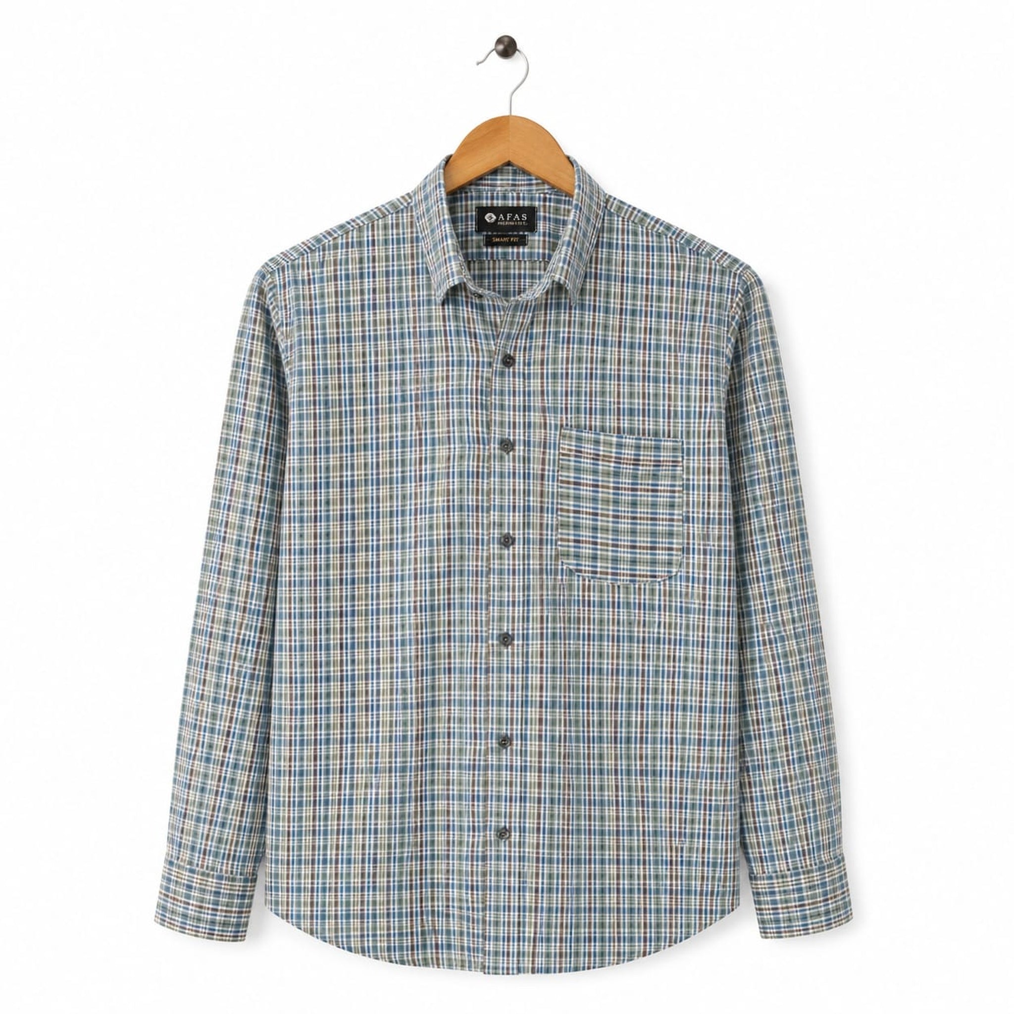 AFAS Ready-Made Multiple Color Check cotton Rich Fabric Shirt - SKU S0001