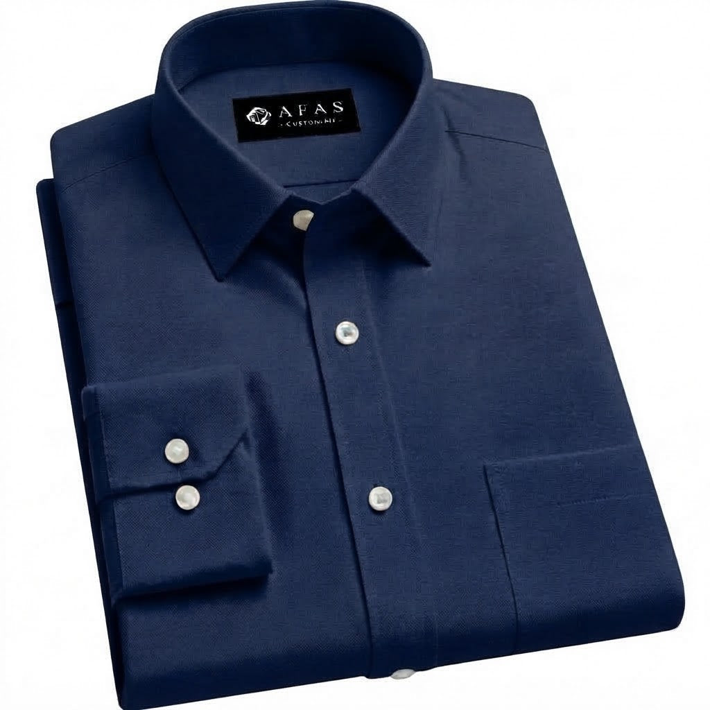 Dark Navy Executive Cotton Fabric SKU ! 402