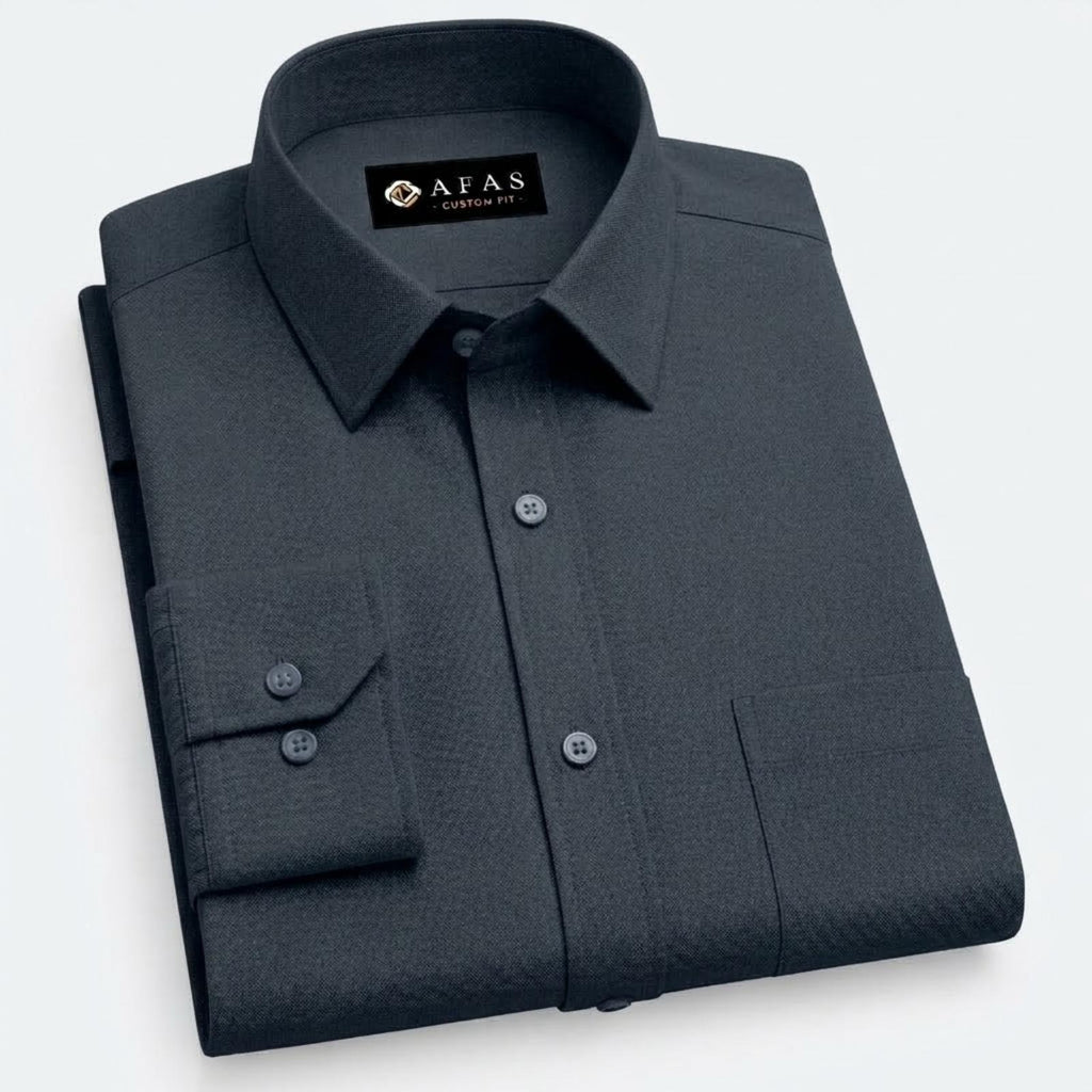 Charcoal Navy Custom Fit Cotton Fabric SKU ! 318
