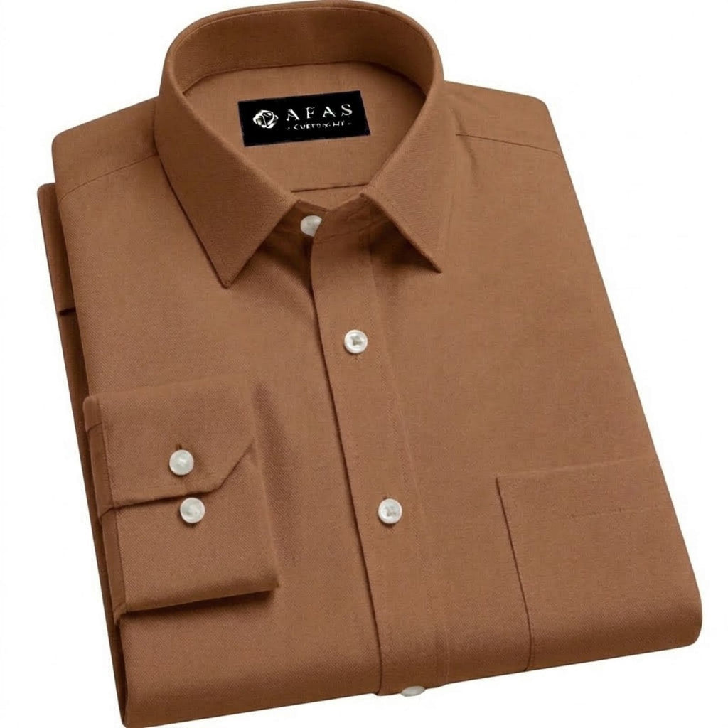 Camel Brown Cotton Fabric SKU ! 408