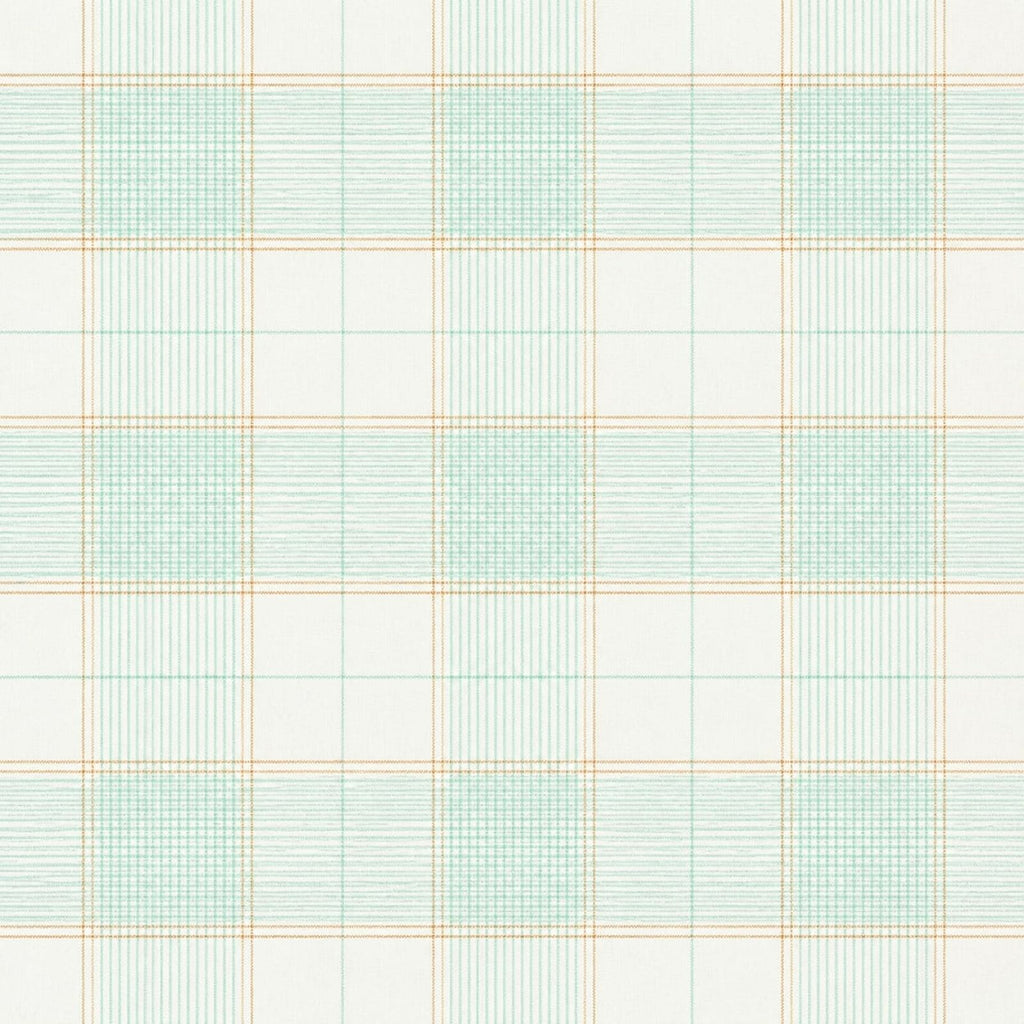 AFAS Custom Size White Mint Green Check Cotton fabric - SKU F0029