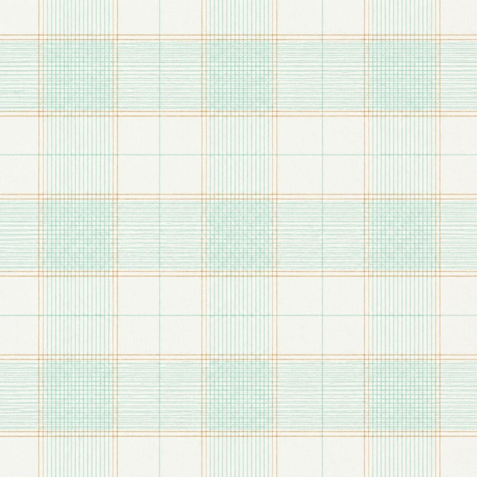 AFAS Custom Size White Mint Green Check Cotton fabric - SKU F0029