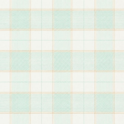 AFAS Custom Size White Mint Green Check Cotton fabric - SKU F0029